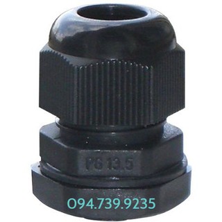 Ốc siết cáp đen PG 13.5 - Ốc siết cố định PG13.5 - cút siết cáp PG13.5 - Đầu Nối Cáp PG13.5