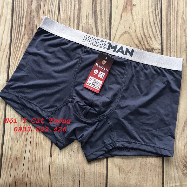 Quần Lót Nam Dạng Đùi Thun Lạnh FREEMAN Boxer ( giao màu ngẫu nhiên)
