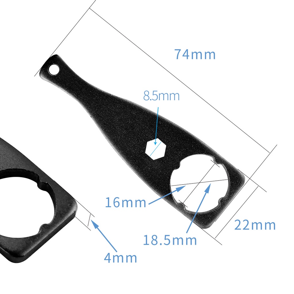 1 Ốc Vít XT-XINTE M5 Bằng Hợp Kim Nhôm Màu Đen Chuyên Dụng Cho Máy Ảnh Hành Động M5