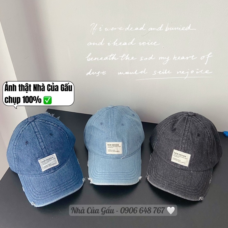 Nón kết jean unisex chất xịn siêu đẹp