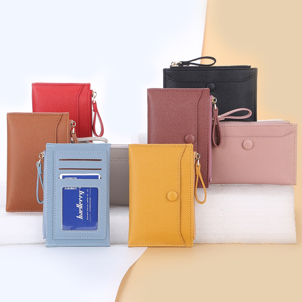 Ví nữ cầm tay mini thời trang nhiều màu sắc thiết kế nhỏ gọn có khóa kéo chất da PU cao cấp N8625