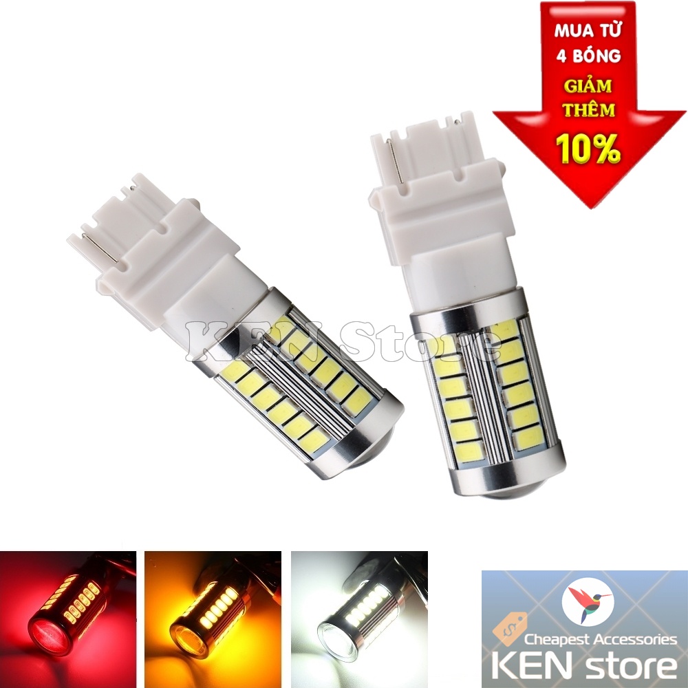 Bóng LED 3156 T25 đèn xi nhan, đèn lùi, đèn thắng, đèn hậu, đèn sương mù 1 TIM dành cho ô tô cực sáng