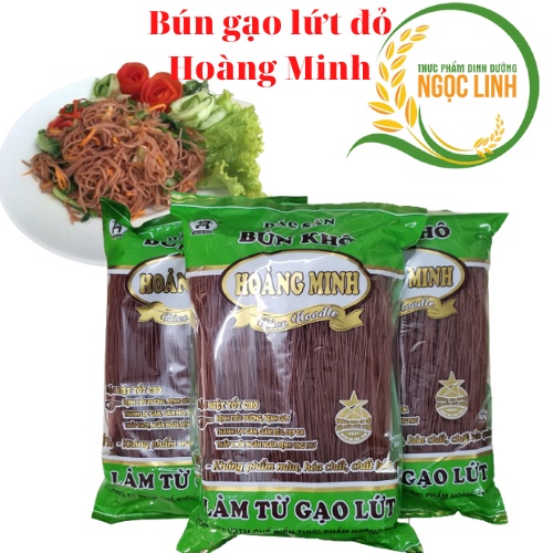 Đặc sản bún khô Bún gạo lứt đỏ Hoàng Minh gói 500gr hữu cơ giảm cân thực dưỡng eatclean healthy | BigBuy360 - bigbuy360.vn