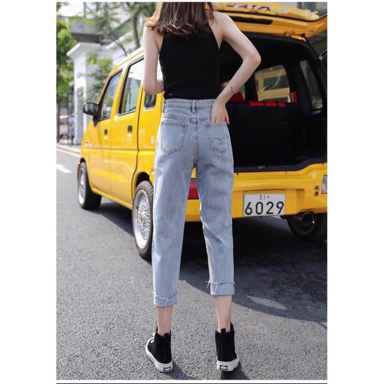 Quần bò baggy nữ quần jean baggy nữ quần jeans nữ lưng cao cạp cao quần nữ đẹp 3 size S M L hot 2022 | BigBuy360 - bigbuy360.vn