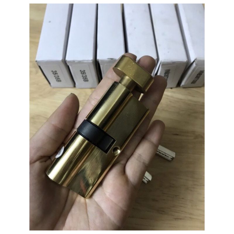 Lõi khóa tay gạt bằng đồng 100%, hàng chuẩn Japan dành cho cửa gỗ, cửa nhựa ( Lõi 70mmX32mm )