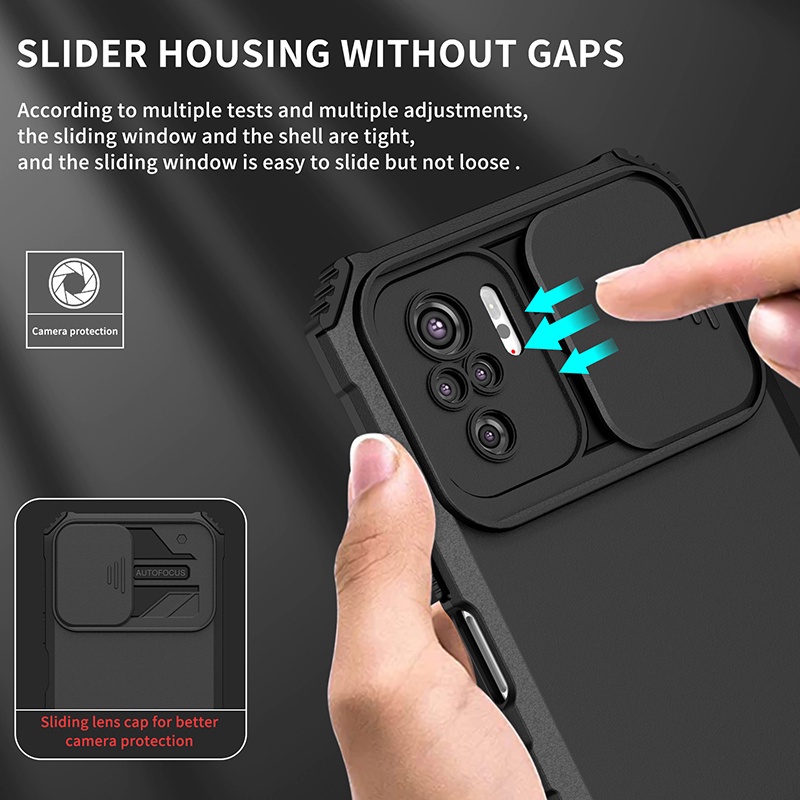 Ốp Điện Thoại Chống Sốc Bảo Vệ Camera Cho Redmi Note 10s 8 9 9s Note 10 Pro