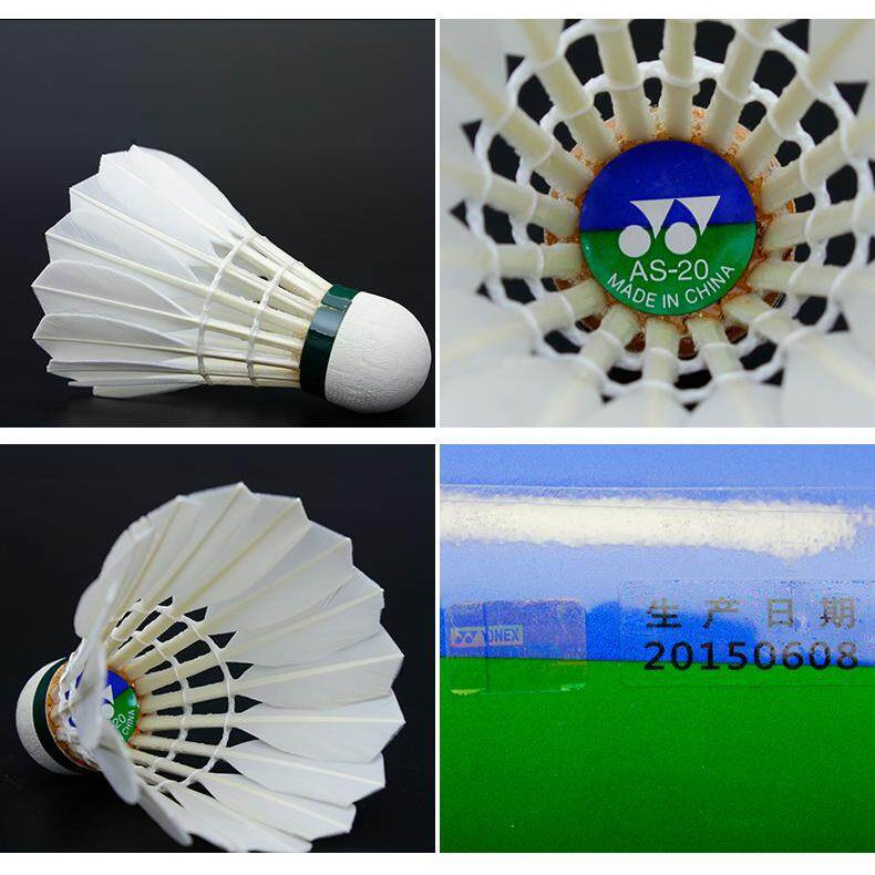 12 Cái/Ống Bộ Sưu Tập Đá Cầu YONEX Aerosensa 30 40 50 60 Lông Ngỗng Cho Trận Đấu Tập Luyện