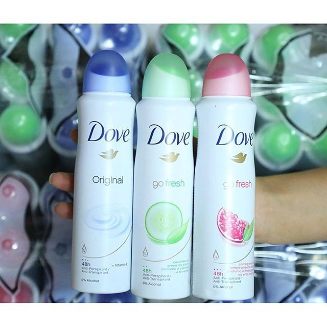 Xịt khử mùi Dove dành cho nữ 48H nhiều màu 150ml