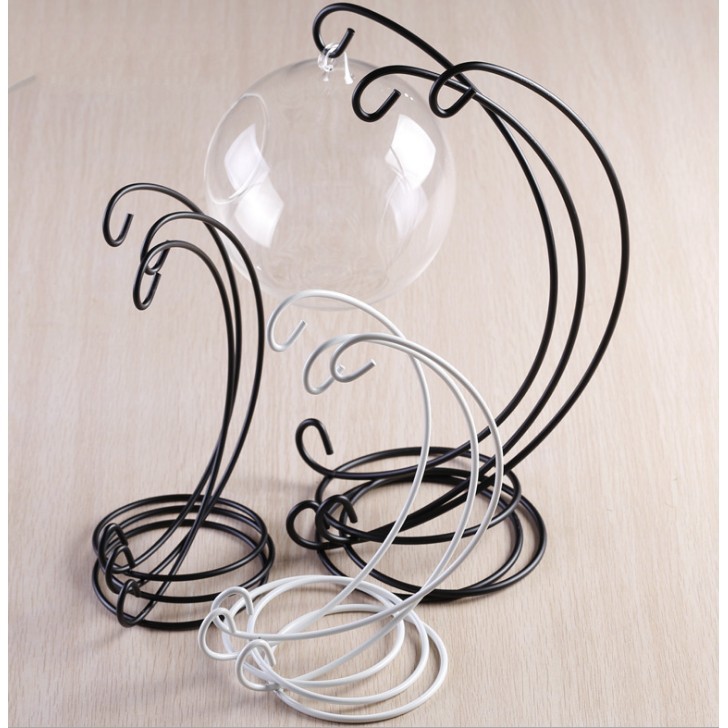 Móc treo hình chữ C, cao 23 cm, móc treo bình thủy tinh đẹp