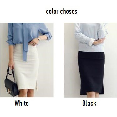 ❦xiaomonv2021❦ Váy công sở mềm mại màu trắng đen | BigBuy360 - bigbuy360.vn