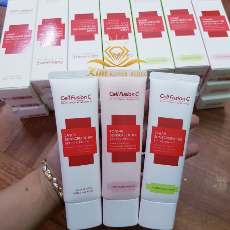 [Mẫu mới] Kem chống nắng Cell Fusion C kết hợp kem nền cho da siêu nhạy cảm  đủ màu hàng săn sale | BigBuy360 - bigbuy360.vn