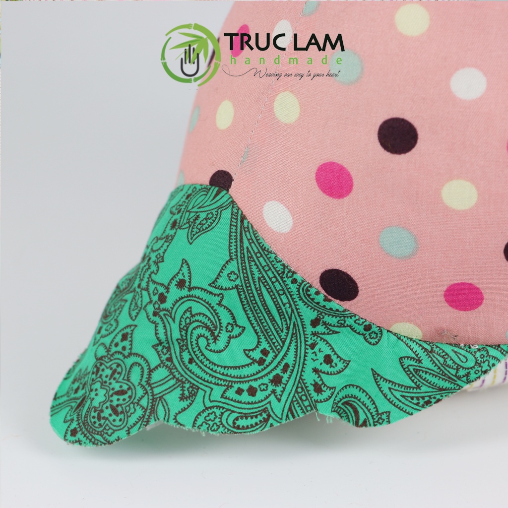 Đồ Chơi Cho Bé Thú Nhồi Bông Hình Cú Mèo Vải Hoa Bông Gòn Cao Cấp - Trúc Lâm Handmade