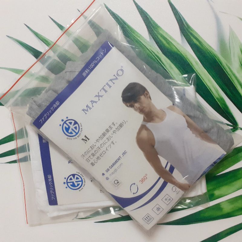 Áo ba lỗ nam Maxtino 100% cotton xuất Nhật