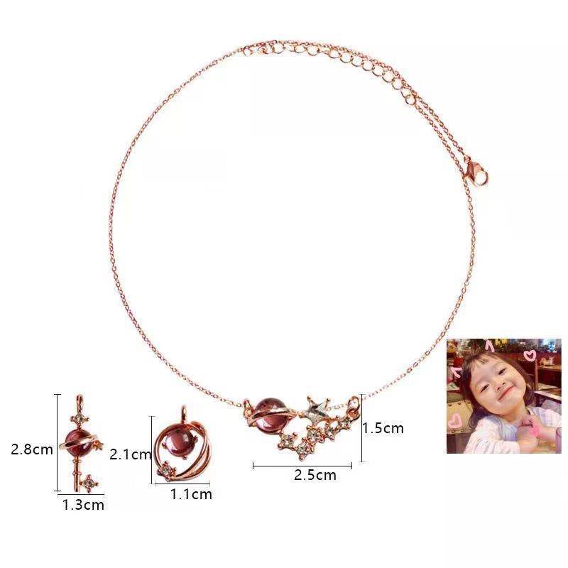 Bộ Vòng cổ + Vòng Tay + Vòng cổ Mặt Hình Vũ Trụ Độc Đáo | BigBuy360 - bigbuy360.vn