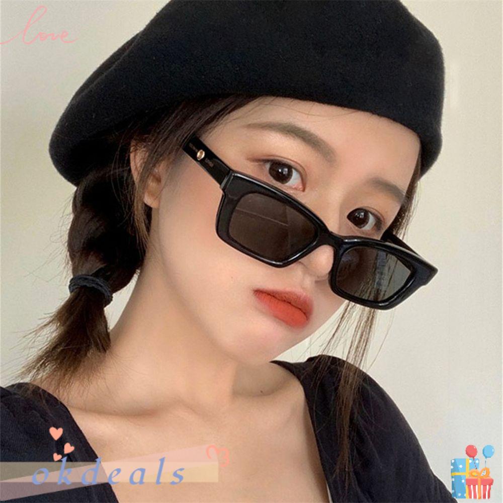 Kính Mát Gọng Vuông Chống Tia UV400 Phong Cách Cổ Điển Thời Trang Cho Nữ