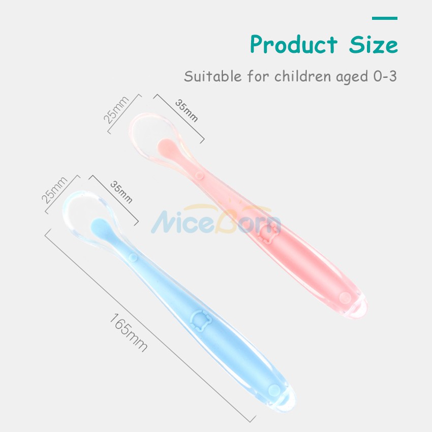 Bộ 3 thìa silicon cho trẻ em tập ăn