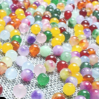 10-20 viên đá thiên nhiên 4-5mm nhiều màu làm vòng