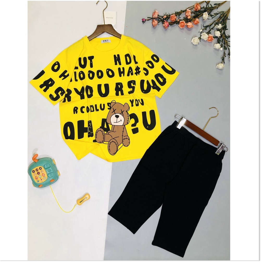 Set bộ đồ mặc nhà nữ quần lửng áo thun phong cách cho chị em THỜI TRANG KME FASHION