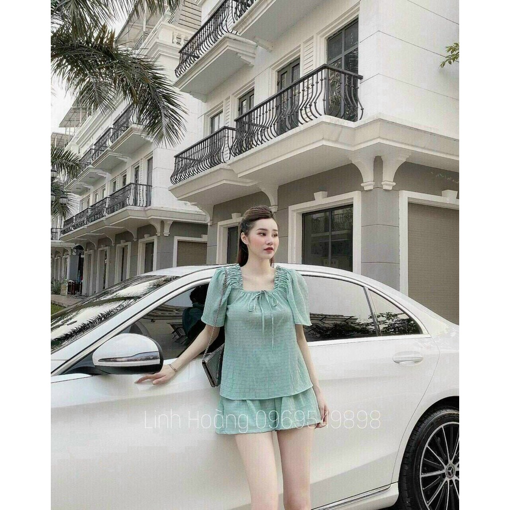 Sét bộ đùi 3 màu sang trọng tôn dáng chất vải đũi mềm mịn thích hợp đi chơi