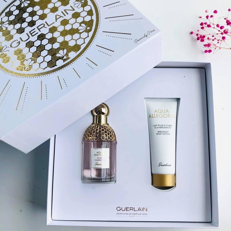 Set nước hoa nữ ⚜️Set Guerlain Aqua Allegoria Mandarine Basilic For Women EDT 75Ml - kèm 1 body lotion 7,5ml⚜️