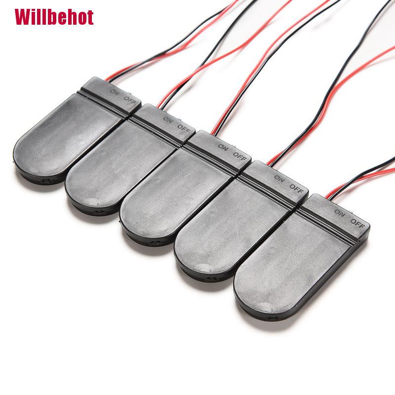 (Hot) Bộ 5 Hộp Nhựa Đựng Nút Bấm 3v Có Công Tắc Cr2032 | BigBuy360 - bigbuy360.vn