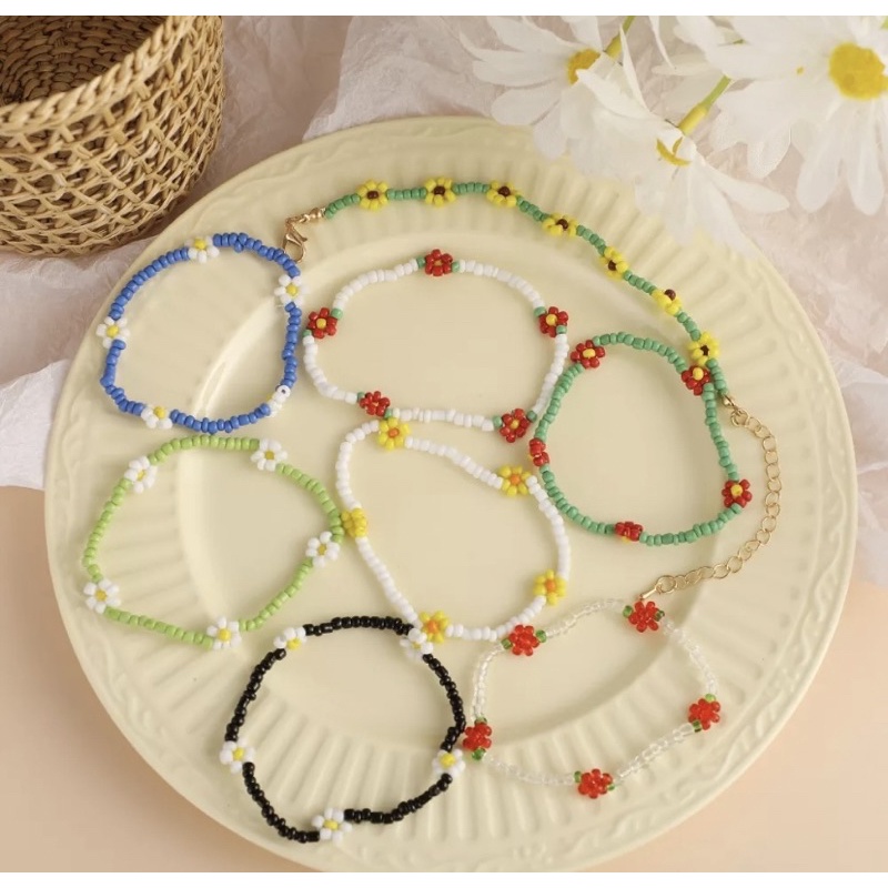 Vòng đeo tay hoa nhí pastel mang lại may mắn🥰❤️