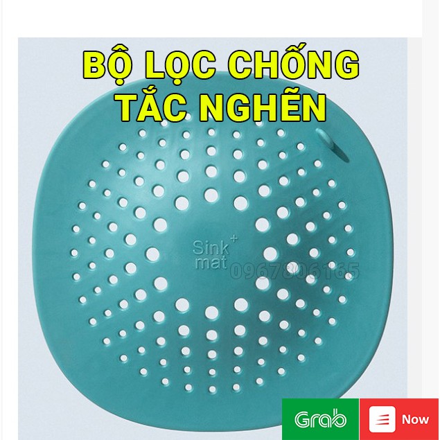 Miếng chặn rác bằng silicone dẻo gắn miệng cống thoát nước, bồn rửa bát