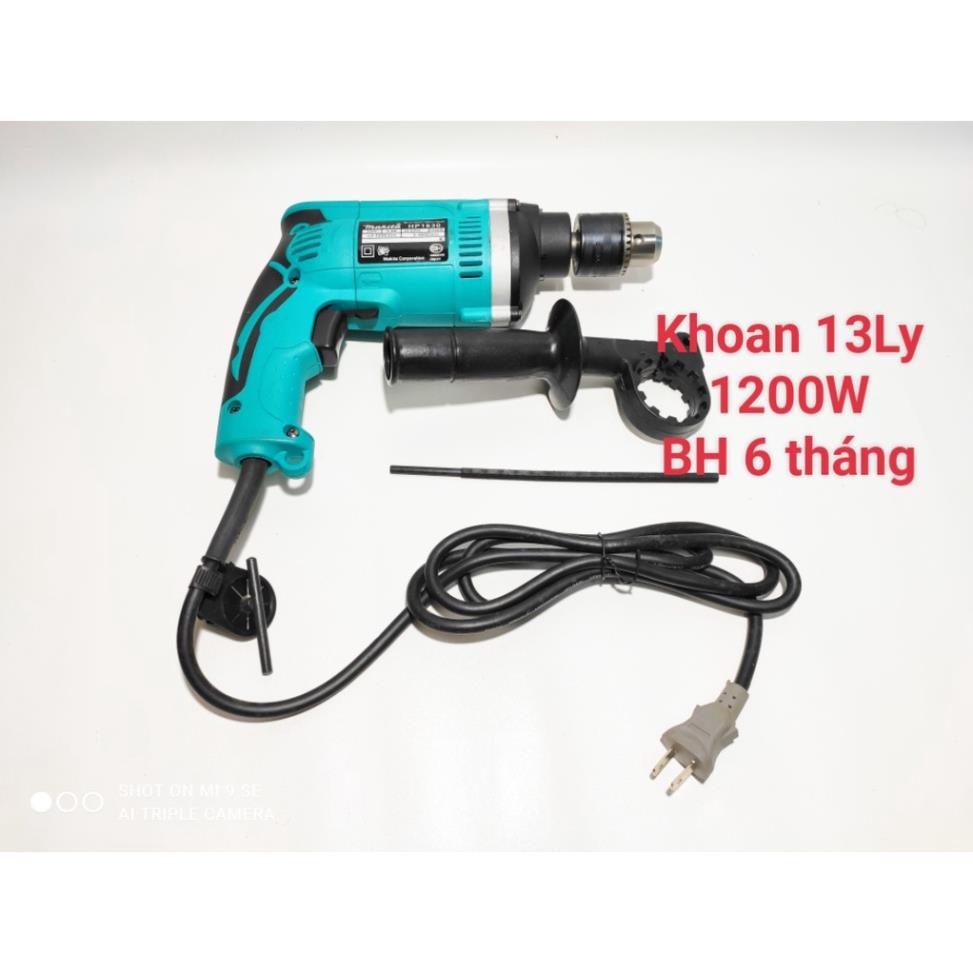 Máy khoan búa cầm tay Makita 1200W lõi đồng - Bảo hành 3 tháng ( Lỗi 1 đổi 1 trong 7 ngày )