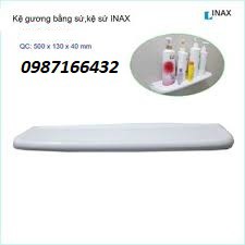 Kệ gương phòng tắm bằng sứ, giá sứ Inax - 100% chính hãng