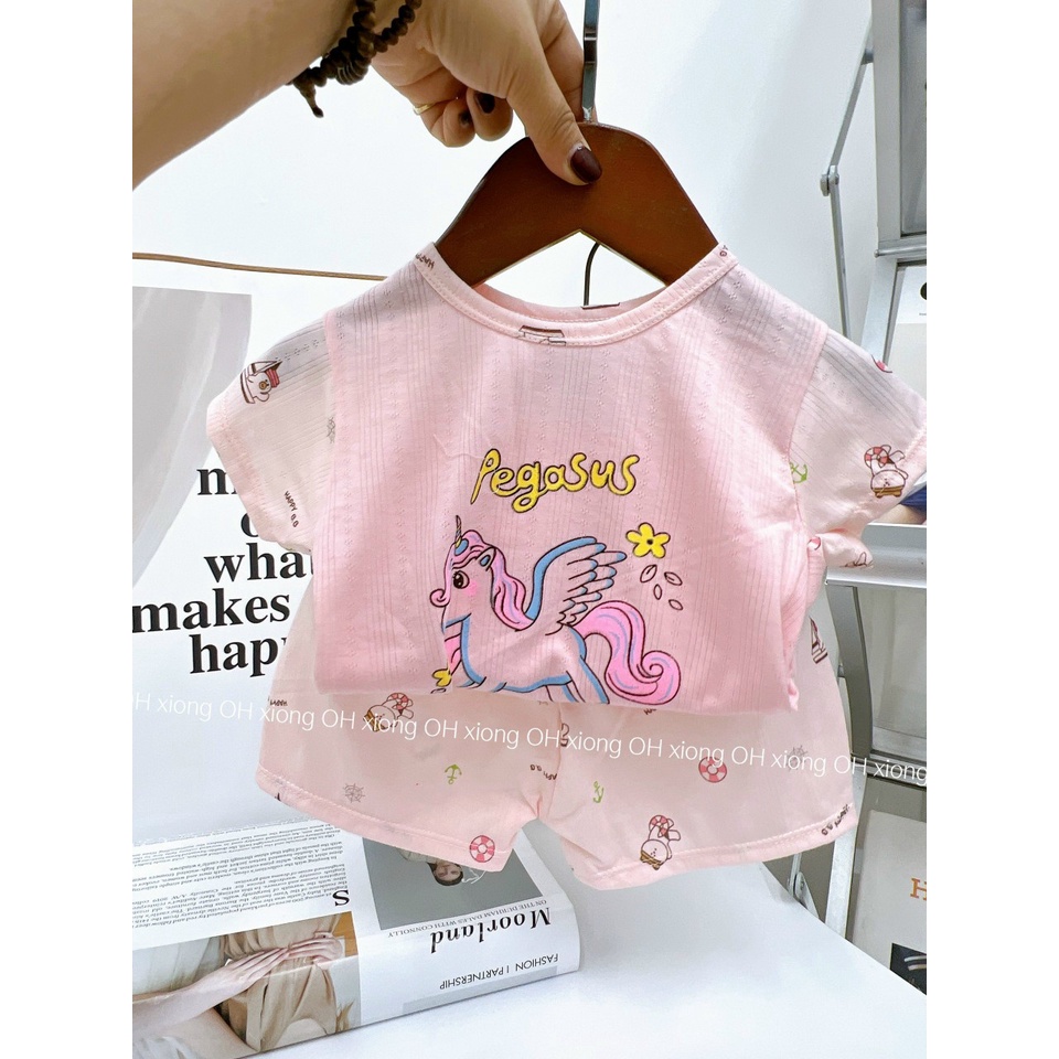 (Xả)(MS17)ĐỒ BỘ CỘC TAY CHO BÉ CHẤT THÔNG HƠI XUẤT NHẬT IN HÌNH SIÊU DỄ THƯƠNG