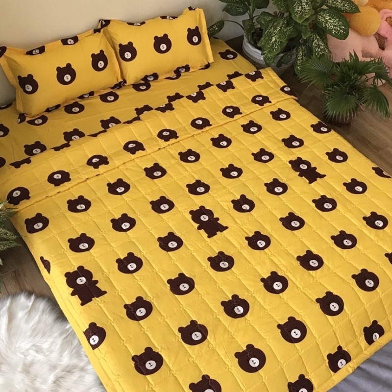 Chăn Hè ❄️FreeShip❄️ Chăn Hè Cotton Poly Trần Bông Tấm Rộng 1m8 x Dài 2m