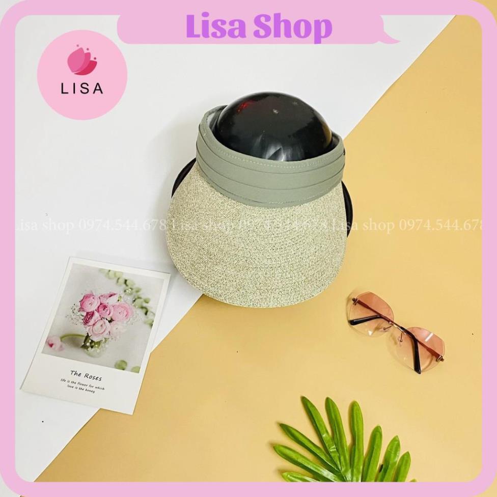 [HÀNG CAO CẤP- ẢNH THẬT] Mũ cói , Nón cói hở đỉnh đầu chống nắng thời trang phong cách hè 2021, mẫu M9