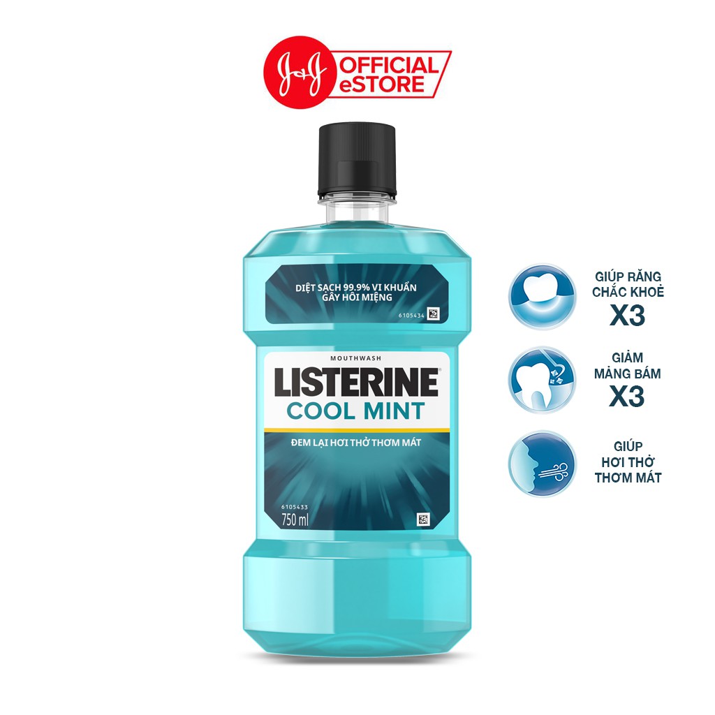 Nước súc miệng Listerine coolmint 750ml - 1009455220