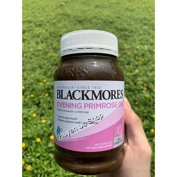 Tinh dầu hoa anh thảo Evening Primrose Oil Blackmores Úc 125 190 viên,hỗ trợ cân bằng nội tiết tố, làm đẹp da, tóc, móng