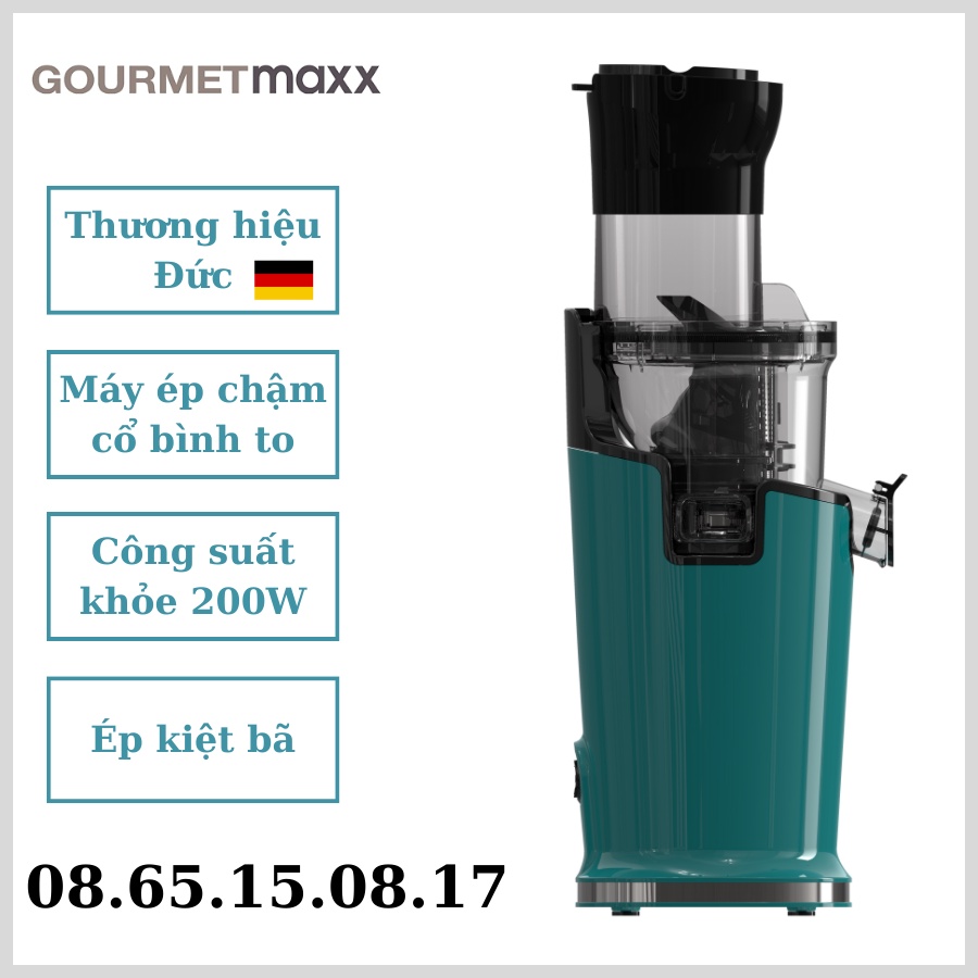(Hàng Đức) Máy ép hoa quả tốc độ chậm GOURMETMAXX 200W