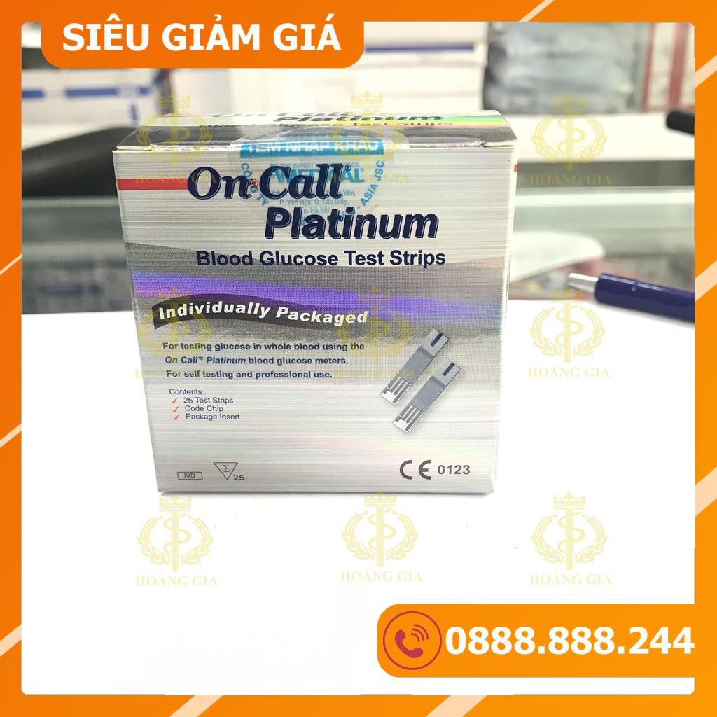 Que thử đường huyết On call Platinum