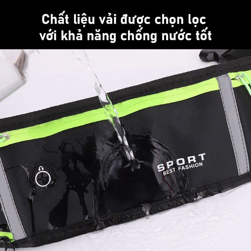 Túi đeo bụng, túi bao tử chạy bộ, tập thể dục, gym, leo núi dành cho nam và nữ phong cách thể thao phiên bản tiết kiệm