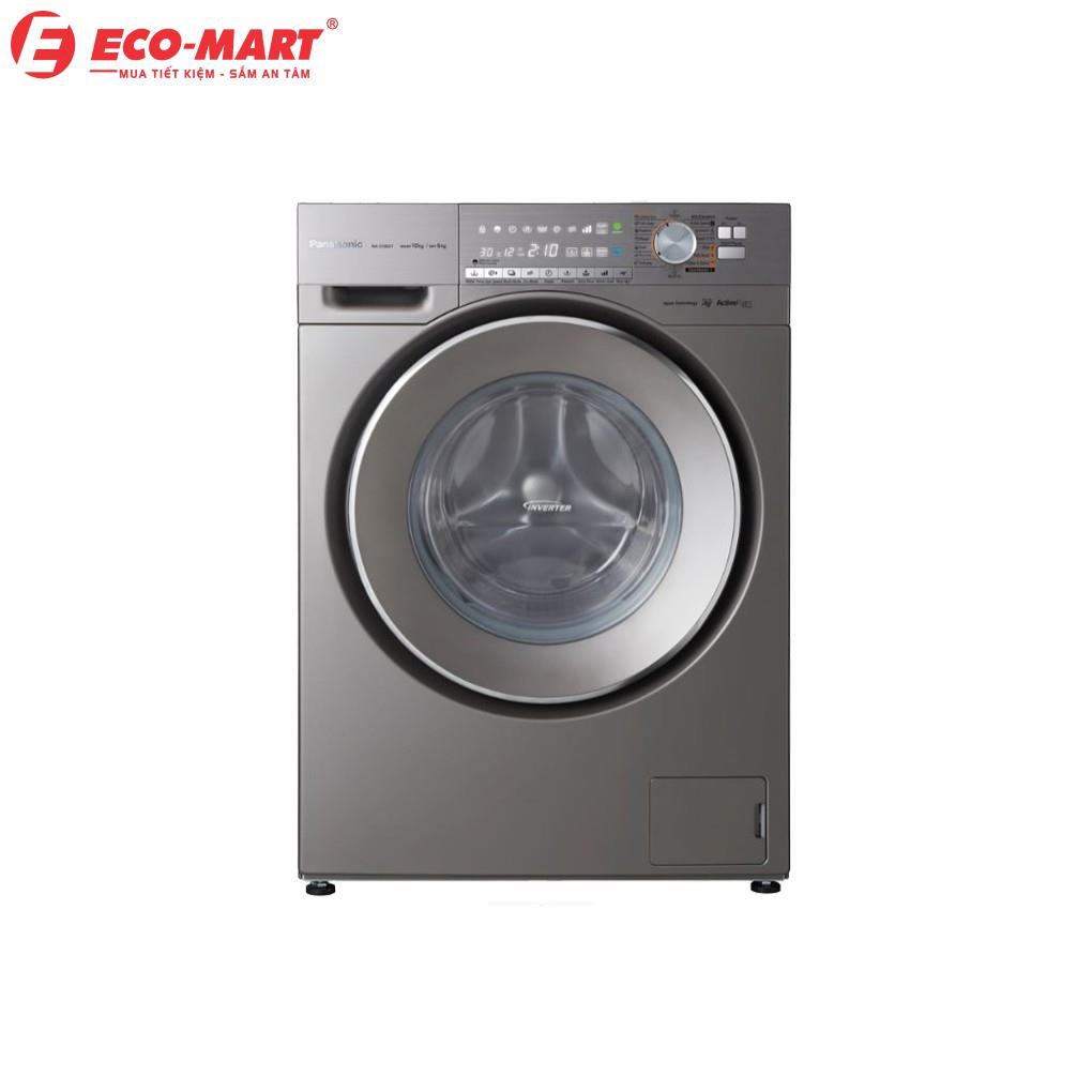 Máy giặt Panasonic cửa ngang 10 kg giặt 6 kg sấy( bạc) NA-S106X1LV2