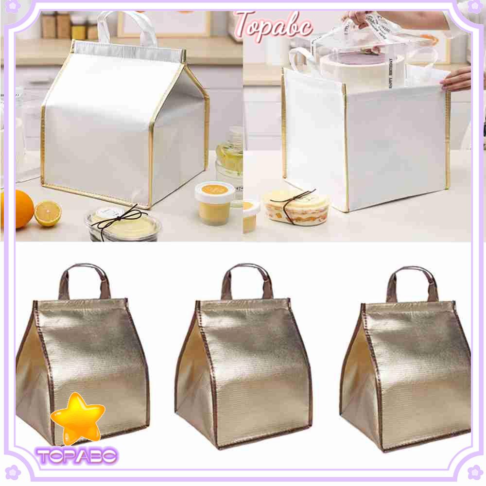 Túi Lá Nhôm Giữ Nhiệt Đựng Bánh Kem Đa Năng Có Thể Gấp Gọn