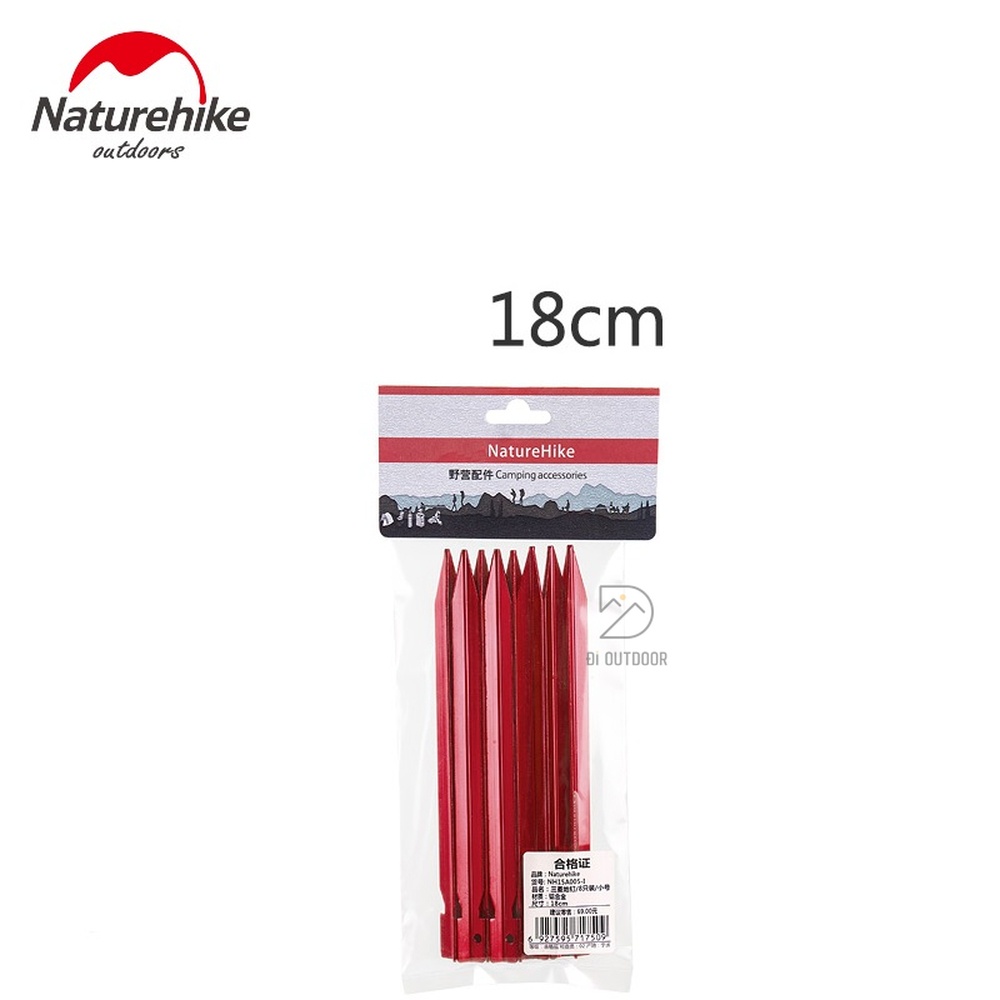 Cọc Ghim Lều Naturehike Hợp Kim Nhôm 18cm