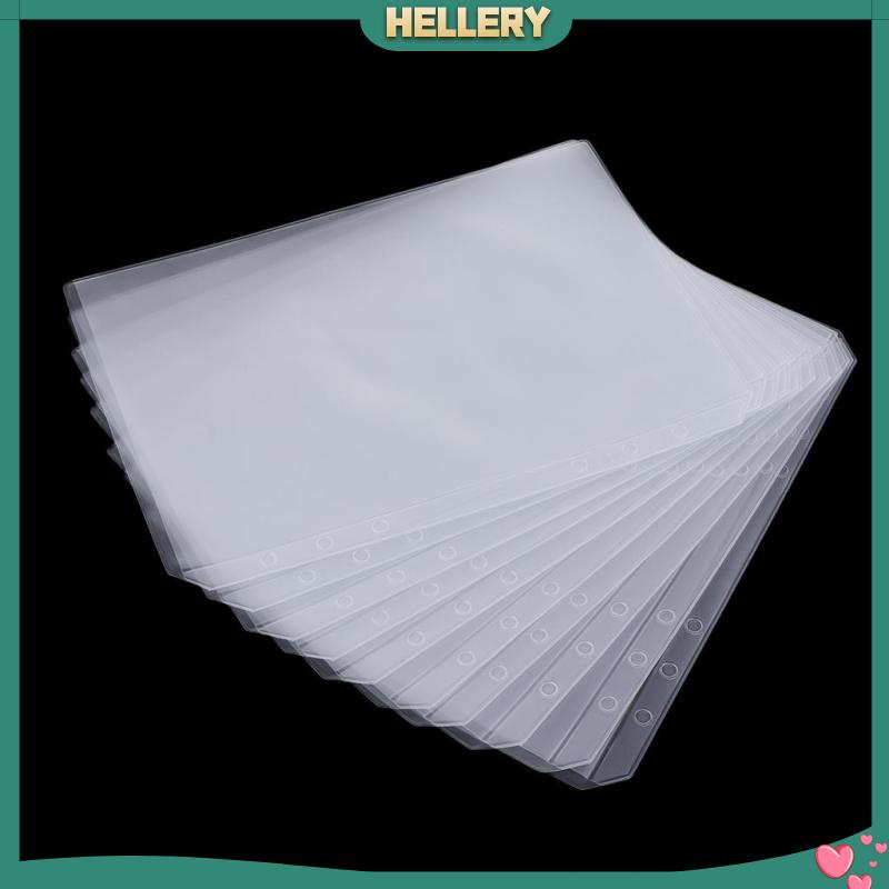 Set 10 Bìa Đựng Tài Liệu Khổ A5 6 Lỗ Bằng PVC Trong Suốt Tiện Dụng