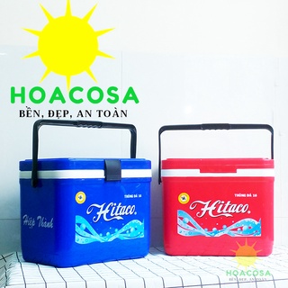 Thùng Đá Mini 16 Lít (16L) Hitaco - Có Khóa Nắp, Tay Xách Tiện Lợi. Giữ Lạnh Lâu- Đồ Gia Dụng Hoacosa.