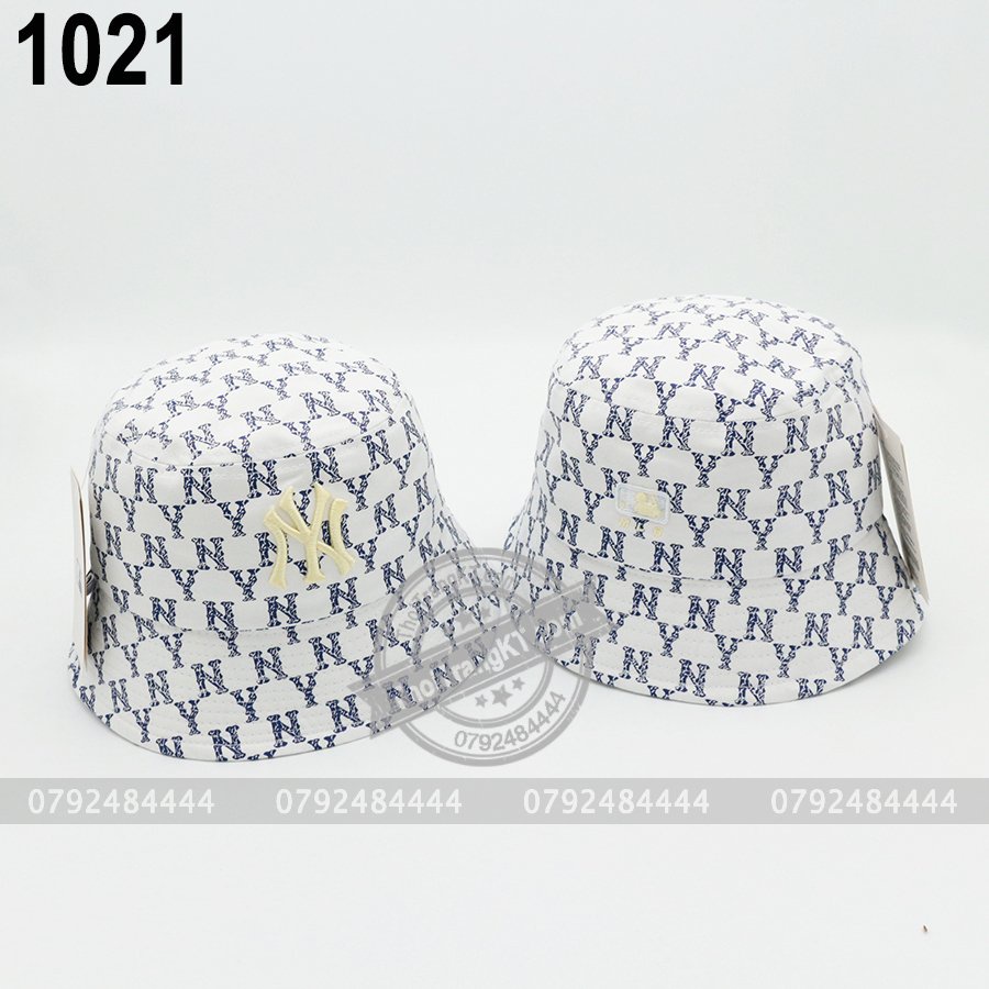 Nón bucket NY Trắng