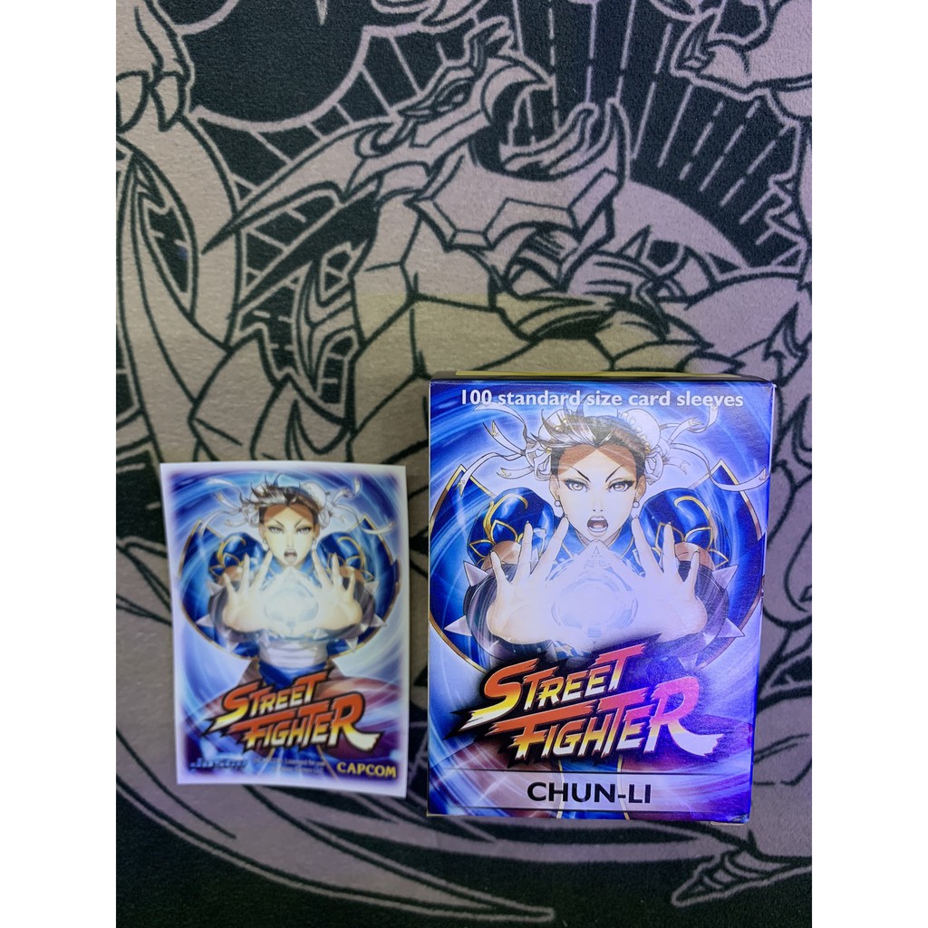 Phụ kiện Card Game Sleeve boc bài lẻ Dragon Shield Double art Chun-Li