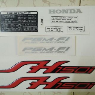 Bộ tem nổi SH  150i ý 2009