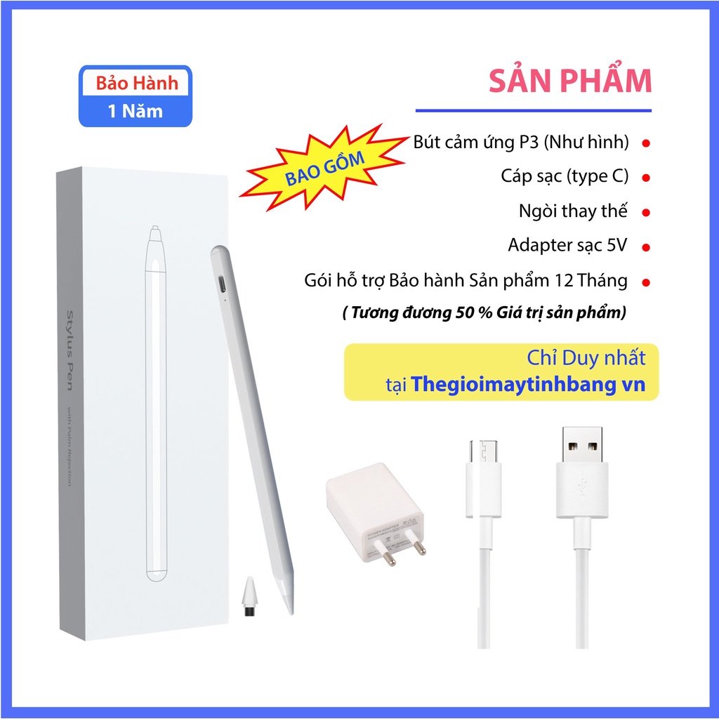 Bút cảm ứng P3 / P7 Dual - dành cho Điện thoại và Máy tính bảng