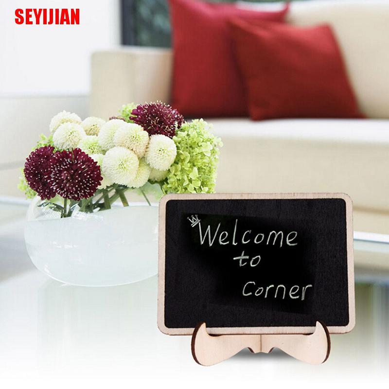 Set 2 Bảng Đen Kẹp Gỗ Mini Trang Trí Tiệc Cưới