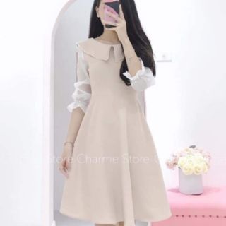 ĐẦM CỔ SEN TAY LỠ