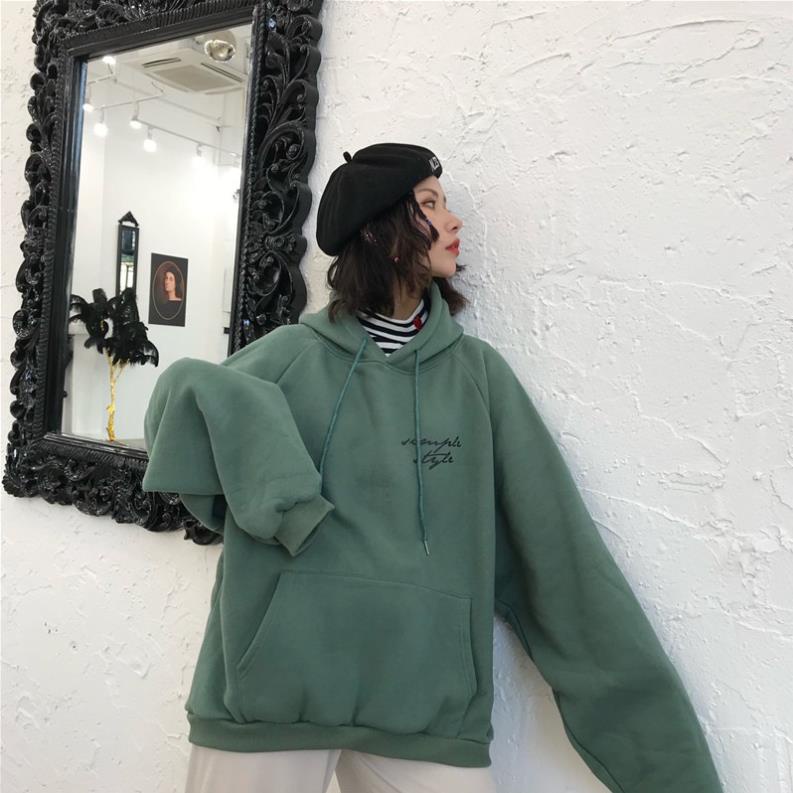 ⚡[ SIÊU SALE ]  Áo Hoodie Nữ Forrm Rộng Dáng Dài- Thời trang Ulzzang 2020- Chất Đẹp Không Xù ✅ | BigBuy360 - bigbuy360.vn