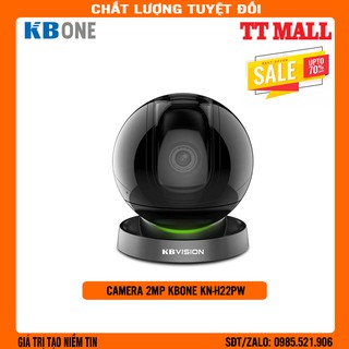 Camera ip wifi trong nhà 2mp kbone kn-h22pw - chính hãng bảo hành 2 năm